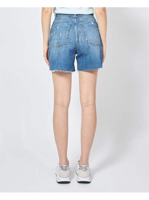 Shorts denim Gaelle Paris con logo frontale GAELLE PARIS | GAABW04709BL01